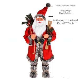 2024 New Year Big Santa Claus Doll Children Xmas Gift Christmas Hat Decorations for Home Wedding Party Supplies Ornaments acacuss