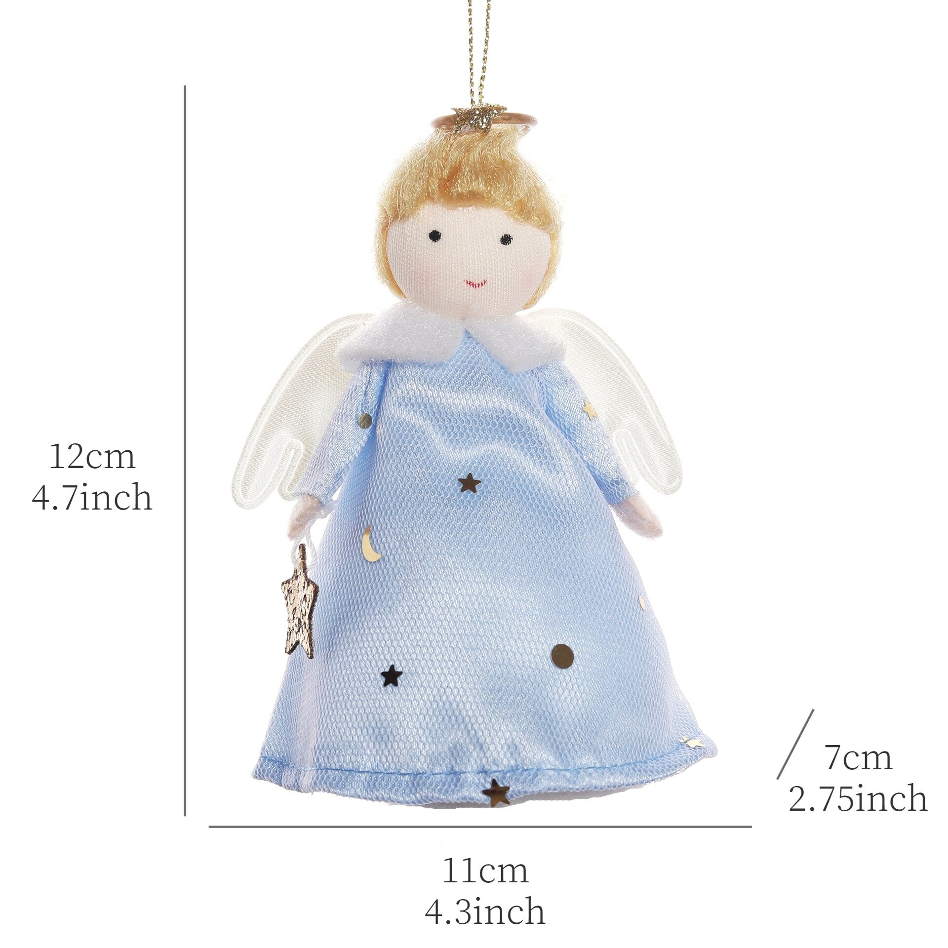 2024 New Year Gift Cute Christmas Angel Doll Xmas Tree Ornament Noel Deco Christmas Decoration for Home Natal Navidad 2023 Decor acacuss