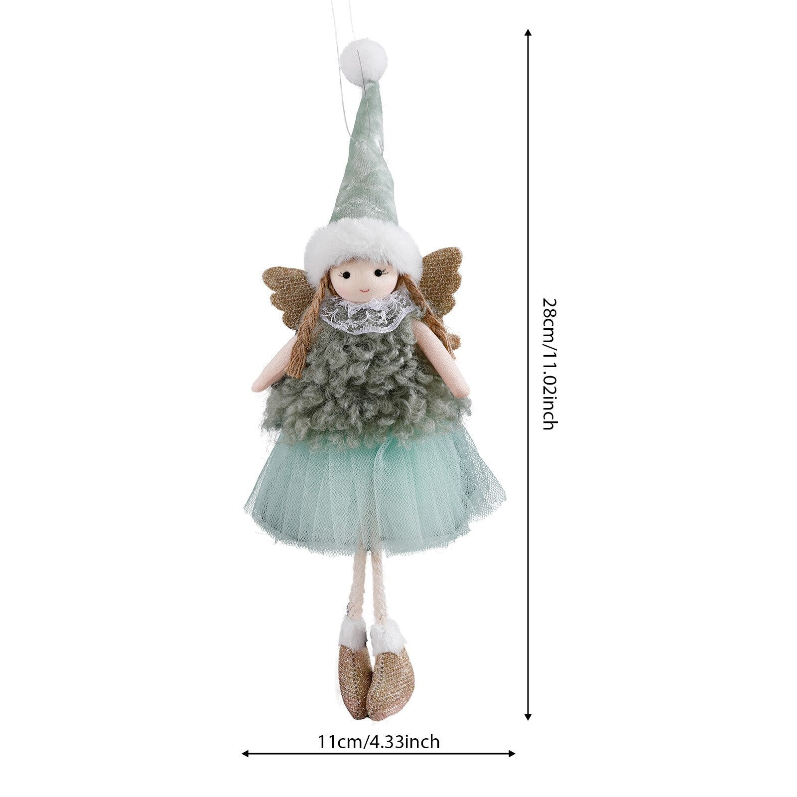 2024 New Year Gift Cute Christmas Angel Doll Xmas Tree Ornament Noel Deco Christmas Decoration for Home Natal Navidad 2023 Decor acacuss
