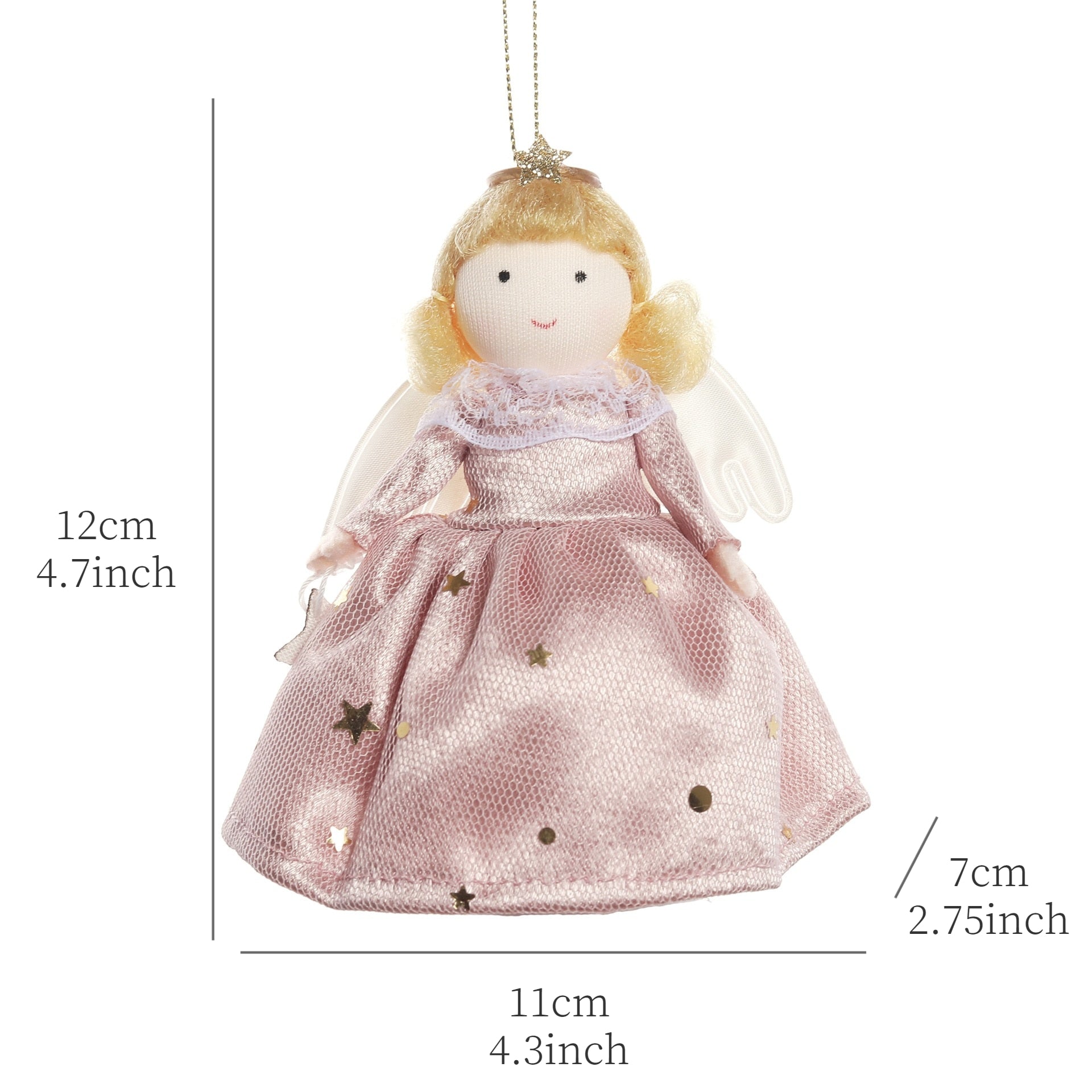 2024 New Year Gift Cute Christmas Angel Doll Xmas Tree Ornament Noel Deco Christmas Decoration for Home Natal Navidad 2023 Decor acacuss