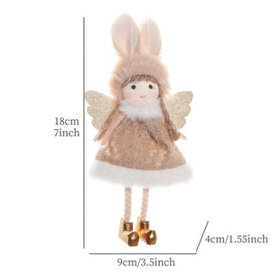 2024 New Year Gift Cute Christmas Angel Doll Xmas Tree Ornament Noel Deco Christmas Decoration for Home Natal Navidad 2023 Decor acacuss
