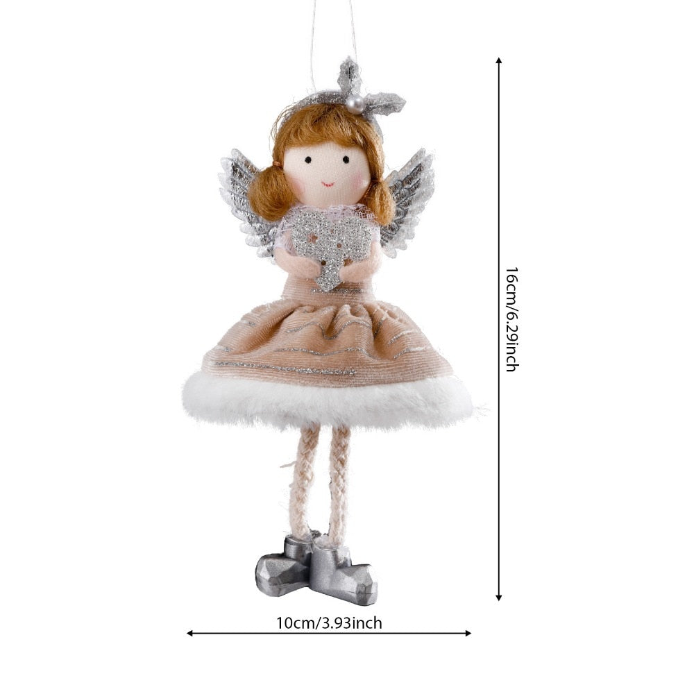 2024 New Year Gift Cute Christmas Angel Doll Xmas Tree Ornament Noel Deco Christmas Decoration for Home Natal Navidad 2023 Decor acacuss