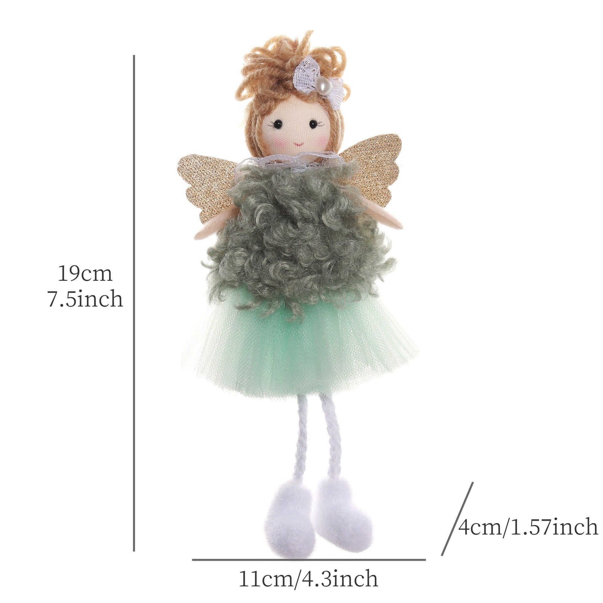 2024 New Year Gift Cute Christmas Angel Doll Xmas Tree Ornament Noel Deco Christmas Decoration for Home Natal Navidad 2023 Decor acacuss
