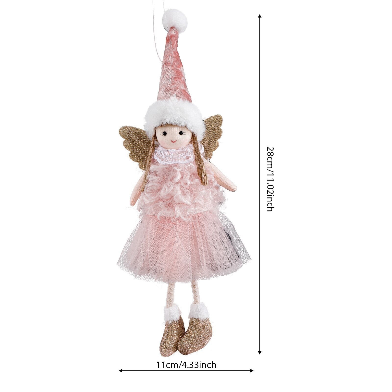 2024 New Year Gift Cute Christmas Angel Doll Xmas Tree Ornament Noel Deco Christmas Decoration for Home Natal Navidad 2023 Decor acacuss
