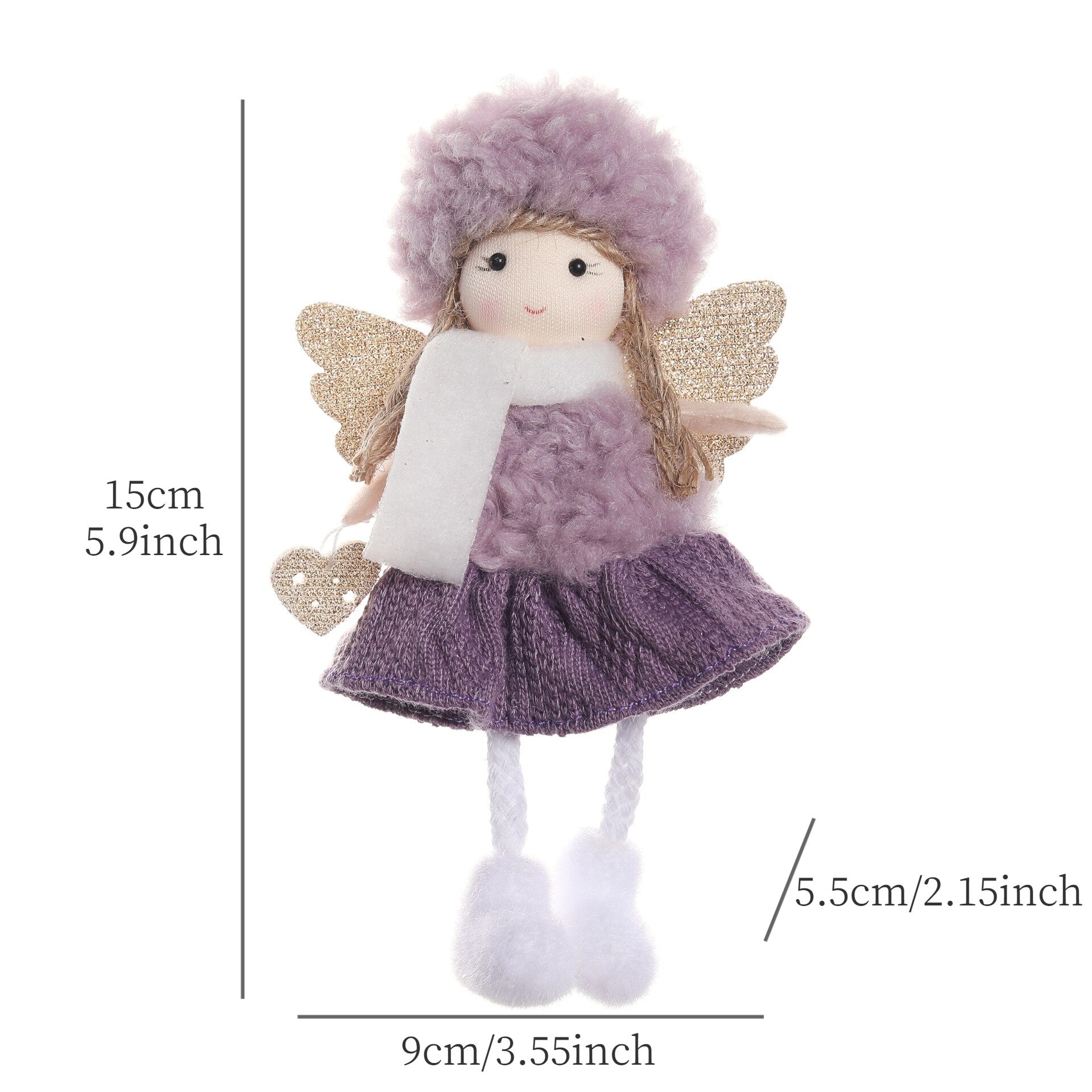 2024 New Year Gift Cute Christmas Angel Doll Xmas Tree Ornament Noel Deco Christmas Decoration for Home Natal Navidad 2023 Decor acacuss