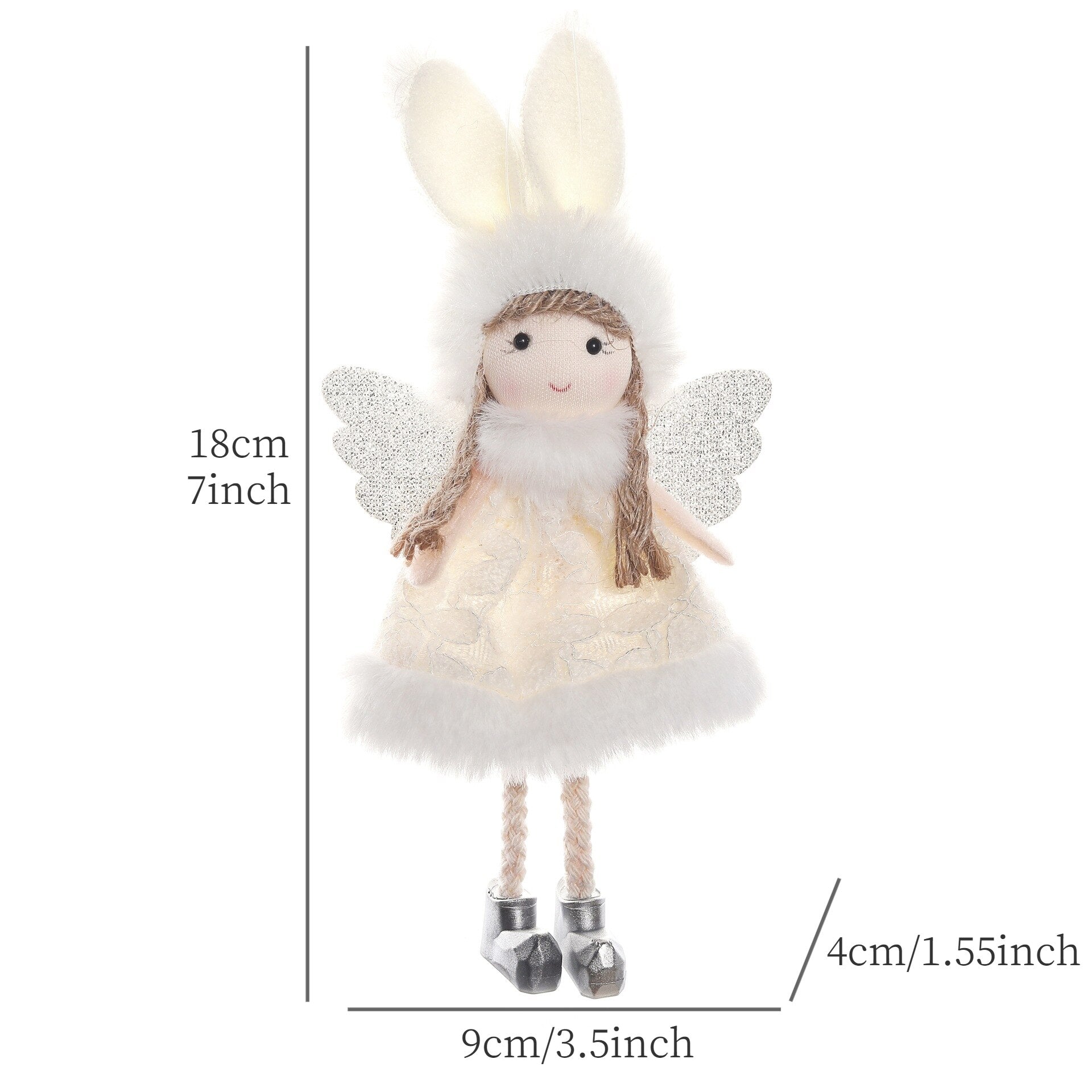 2024 New Year Gift Cute Christmas Angel Doll Xmas Tree Ornament Noel Deco Christmas Decoration for Home Natal Navidad 2023 Decor acacuss