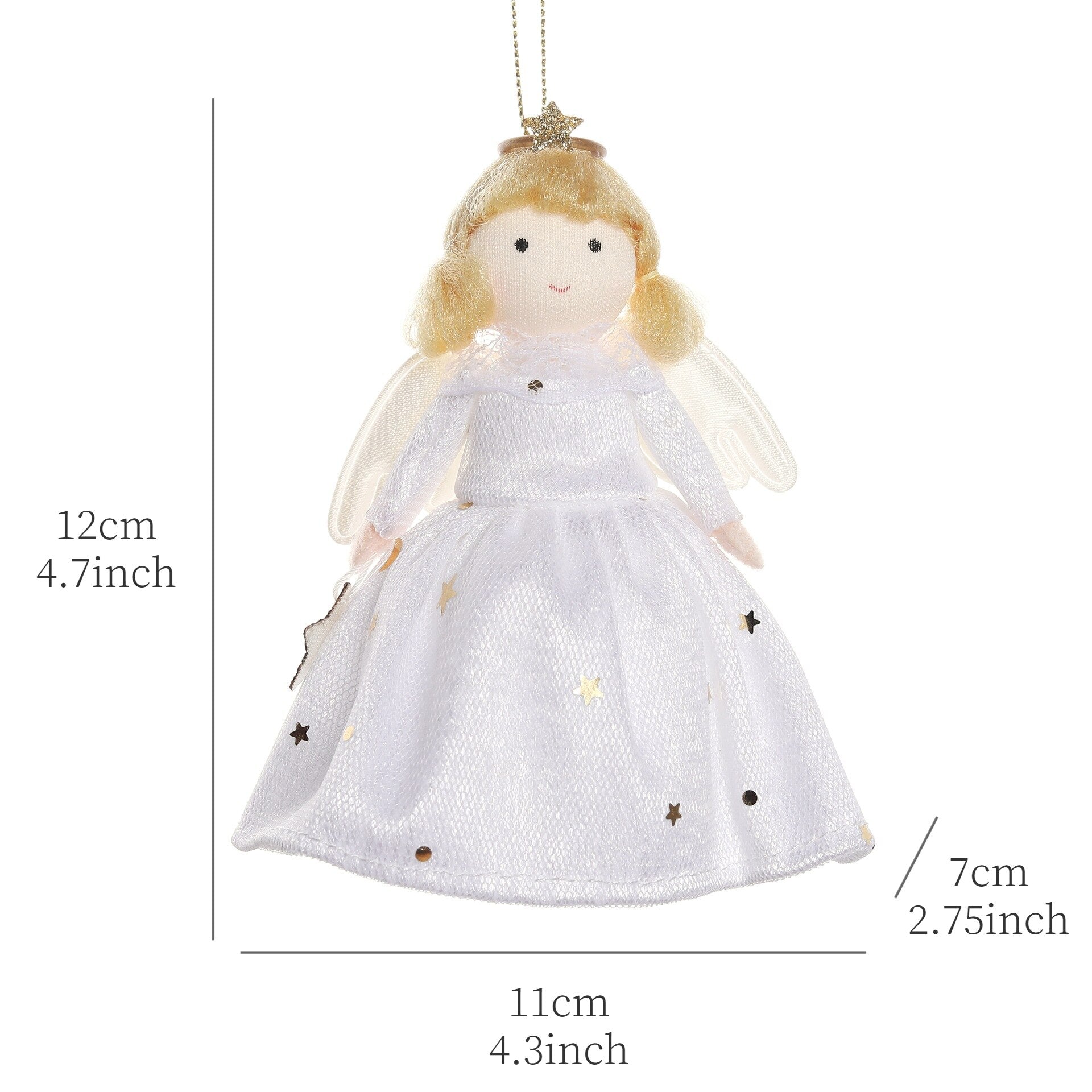 2024 New Year Gift Cute Christmas Angel Doll Xmas Tree Ornament Noel Deco Christmas Decoration for Home Natal Navidad 2023 Decor acacuss