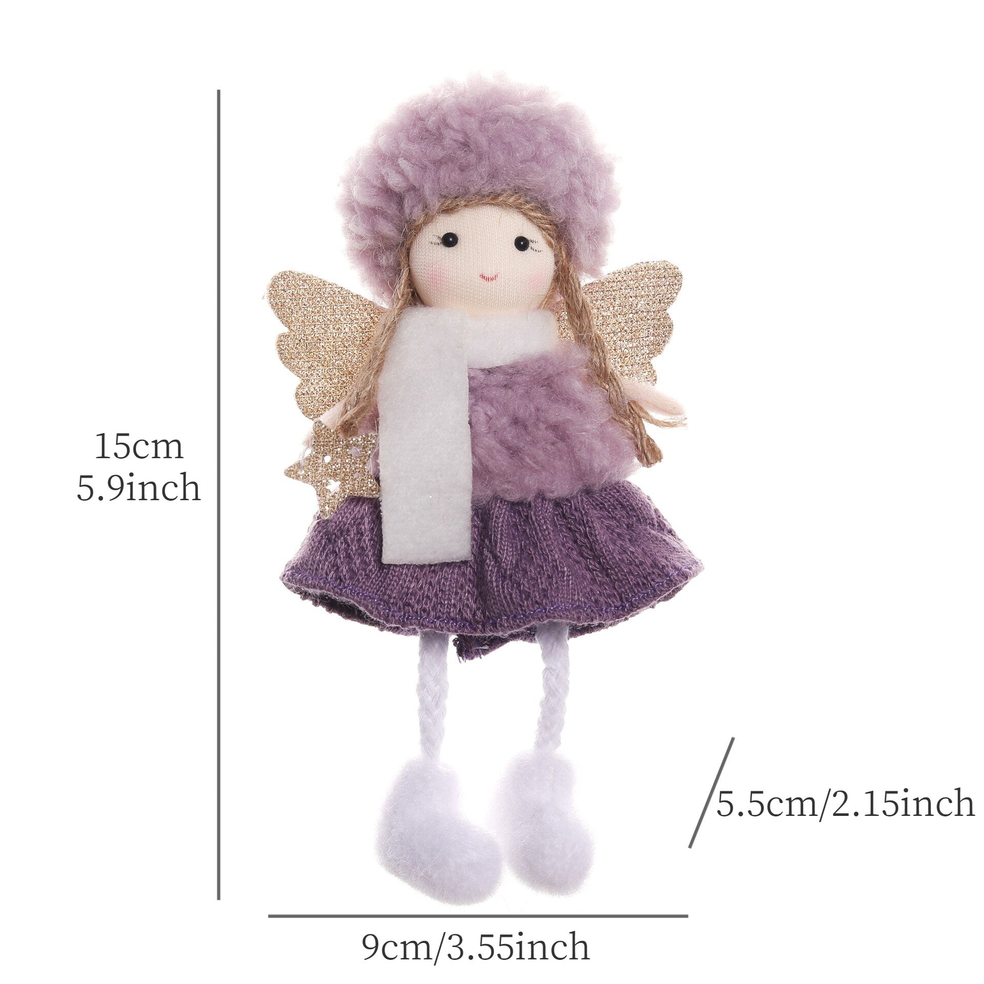 2024 New Year Gift Cute Christmas Angel Doll Xmas Tree Ornament Noel Deco Christmas Decoration for Home Natal Navidad 2023 Decor acacuss
