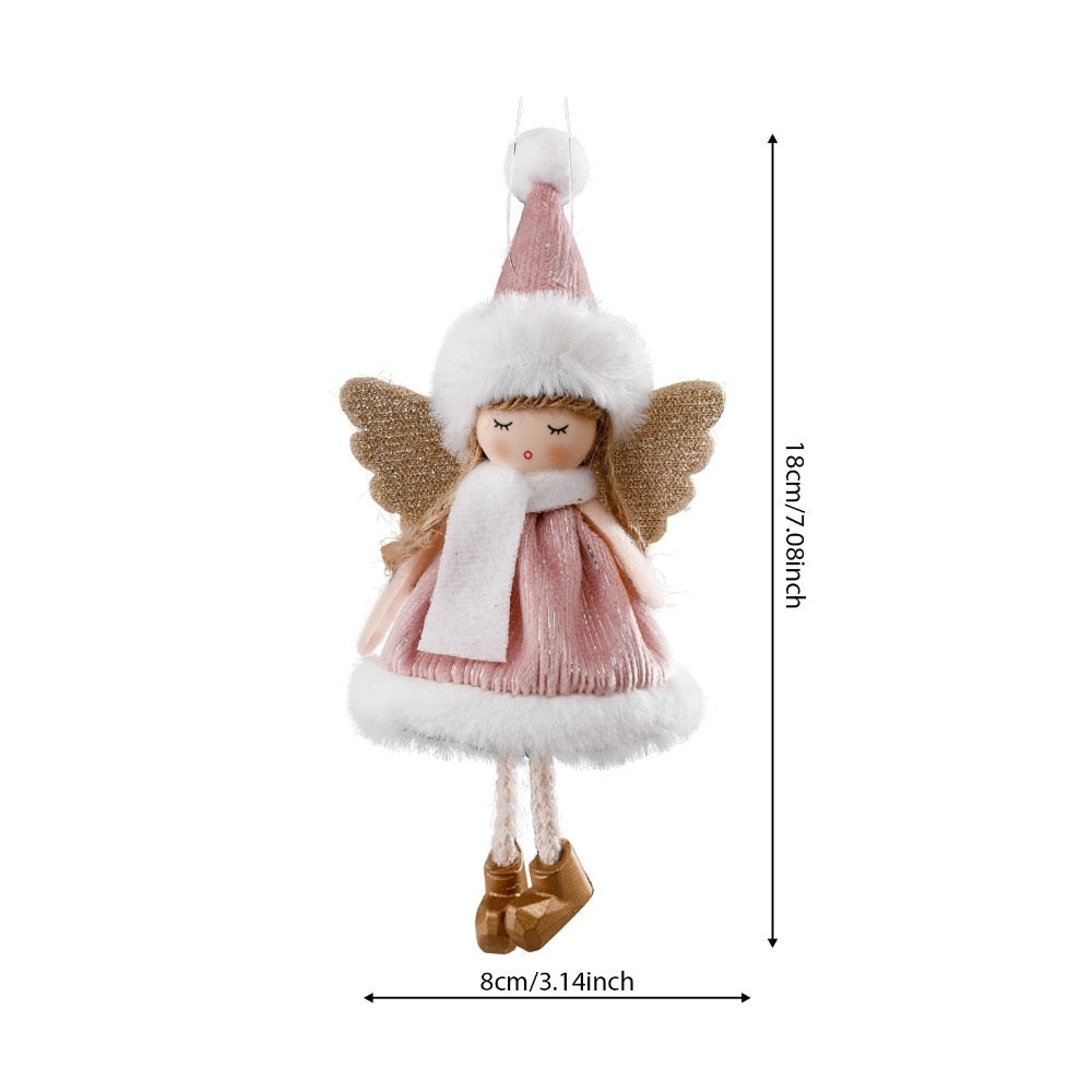 2024 New Year Gift Cute Christmas Angel Doll Xmas Tree Ornament Noel Deco Christmas Decoration for Home Natal Navidad 2023 Decor acacuss