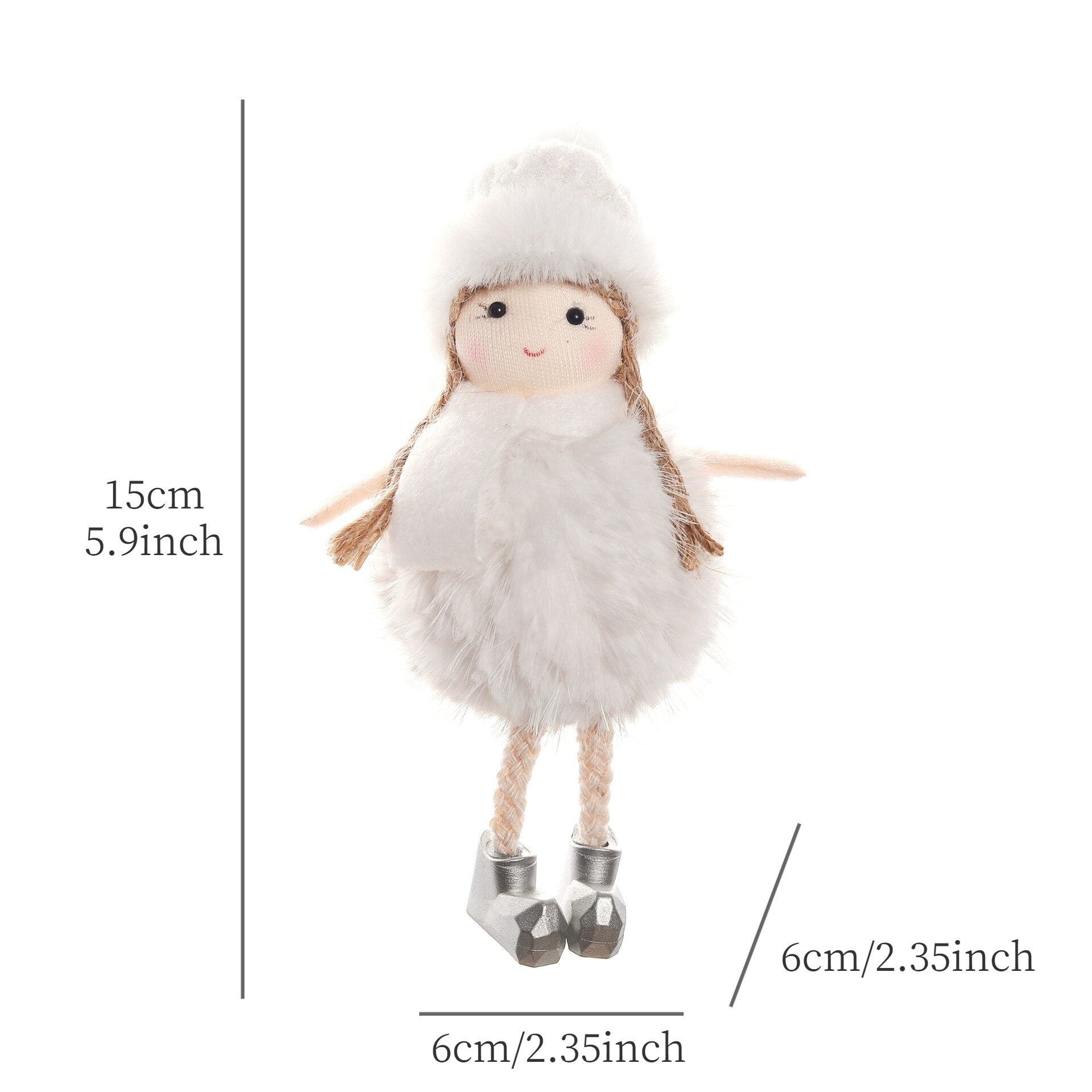 2024 New Year Gift Cute Christmas Angel Doll Xmas Tree Ornament Noel Deco Christmas Decoration for Home Natal Navidad 2023 Decor acacuss