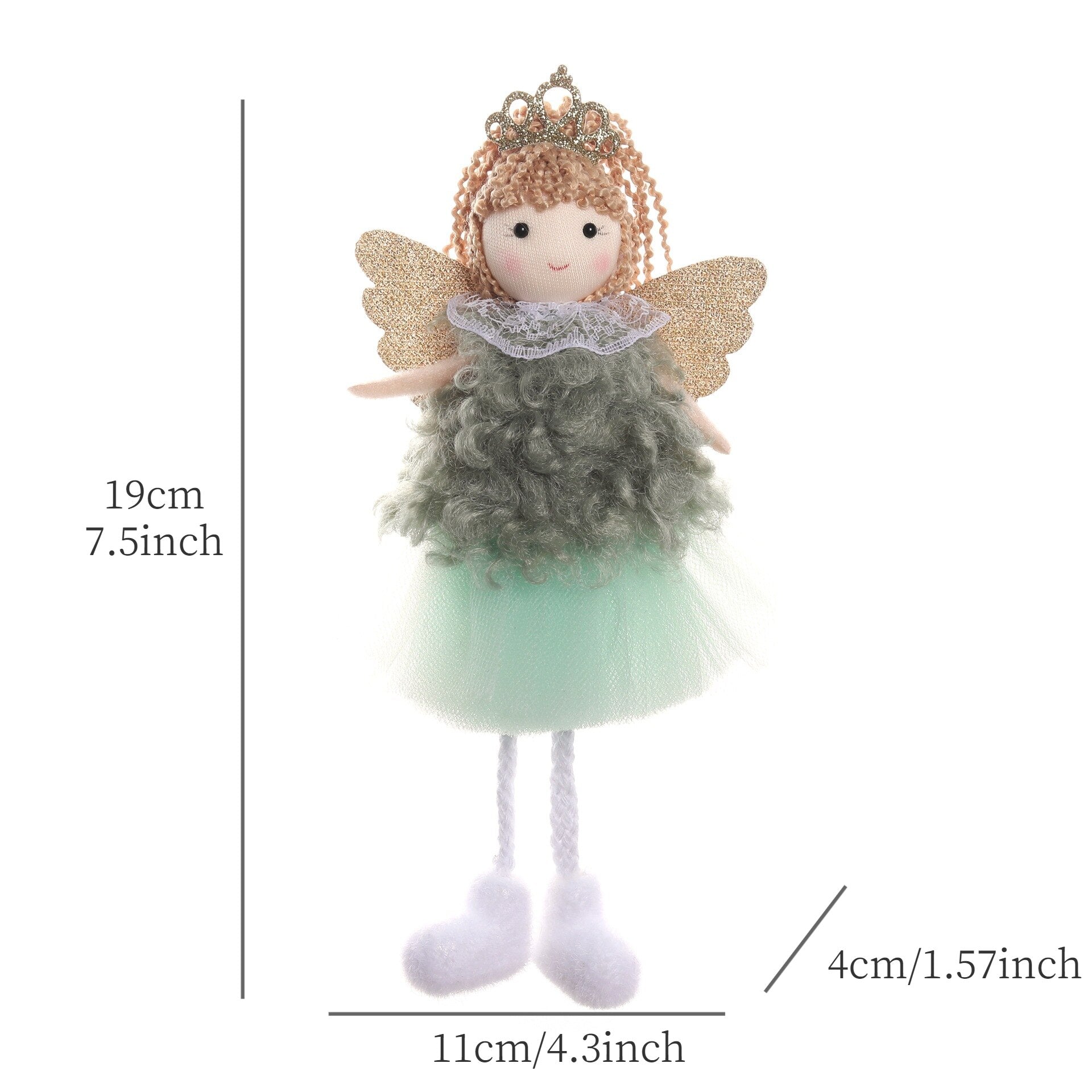 2024 New Year Gift Cute Christmas Angel Doll Xmas Tree Ornament Noel Deco Christmas Decoration for Home Natal Navidad 2023 Decor acacuss