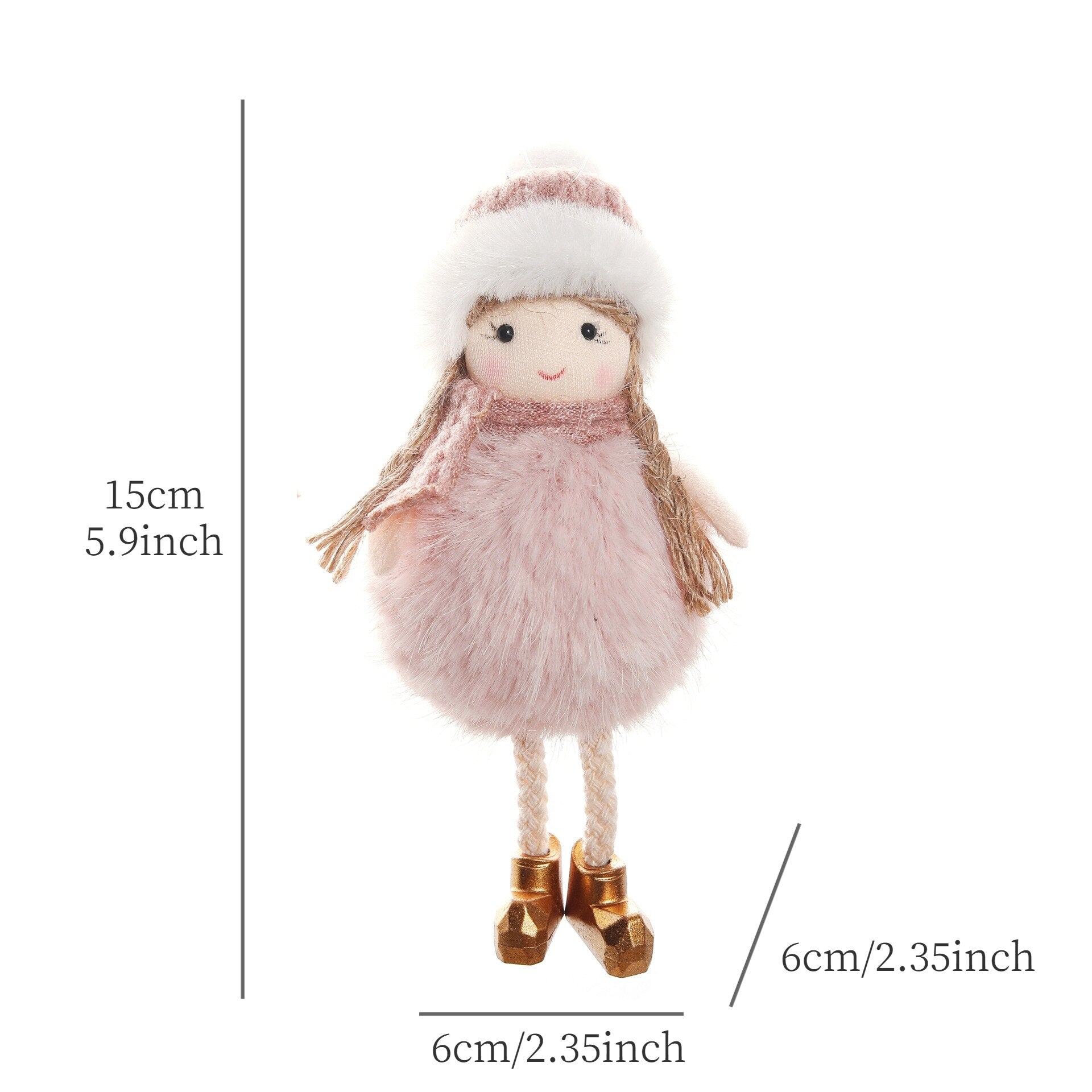 2024 New Year Gift Cute Christmas Angel Doll Xmas Tree Ornament Noel Deco Christmas Decoration for Home Natal Navidad 2023 Decor acacuss