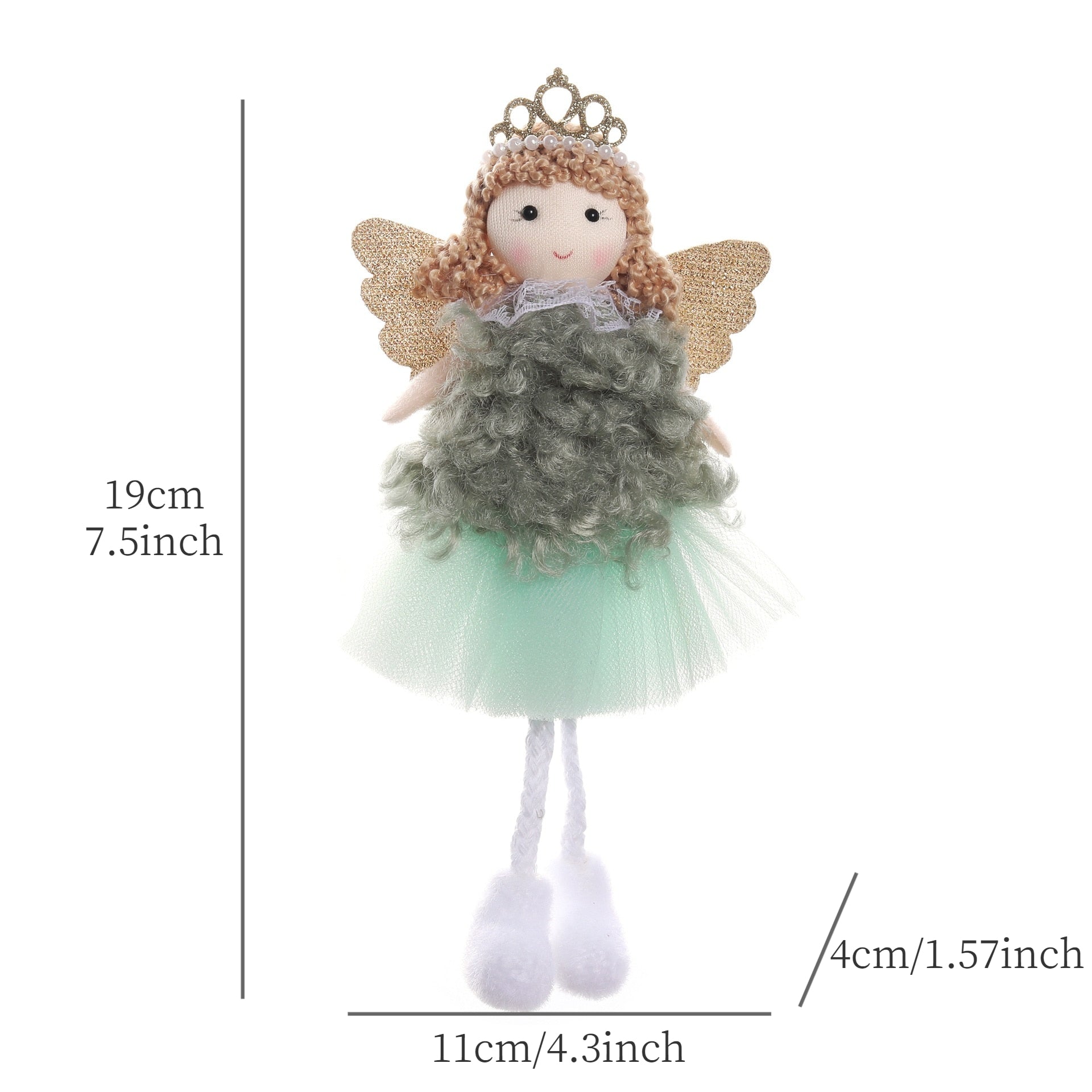 2024 New Year Gift Cute Christmas Angel Doll Xmas Tree Ornament Noel Deco Christmas Decoration for Home Natal Navidad 2023 Decor acacuss