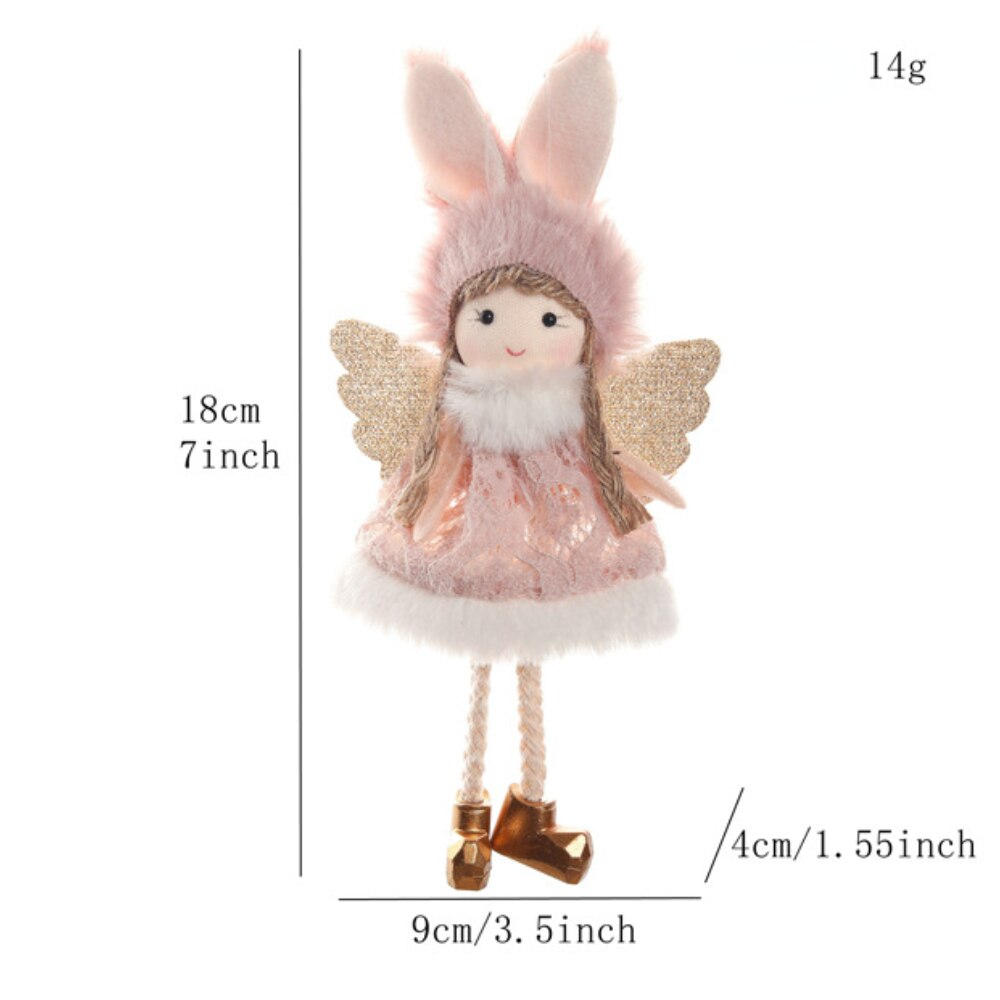 2024 New Year Gift Cute Christmas Angel Doll Xmas Tree Ornament Noel Deco Christmas Decoration for Home Natal Navidad 2023 Decor acacuss