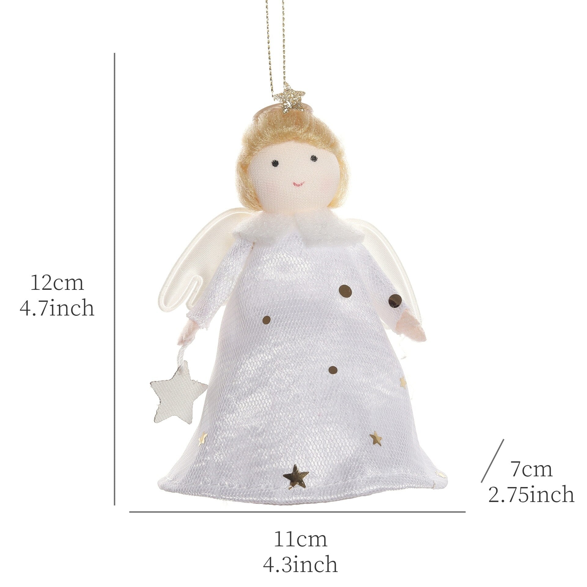 2024 New Year Gift Cute Christmas Angel Doll Xmas Tree Ornament Noel Deco Christmas Decoration for Home Natal Navidad 2023 Decor acacuss