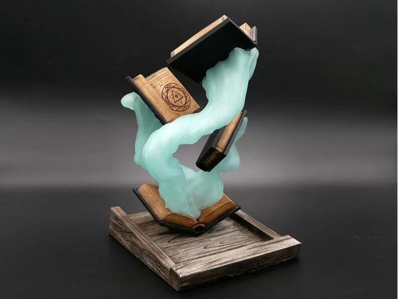 New home creative tower book decoration design resin design home hand office living room decoration crafts acacuss