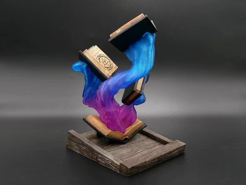 New home creative tower book decoration design resin design home hand office living room decoration crafts acacuss