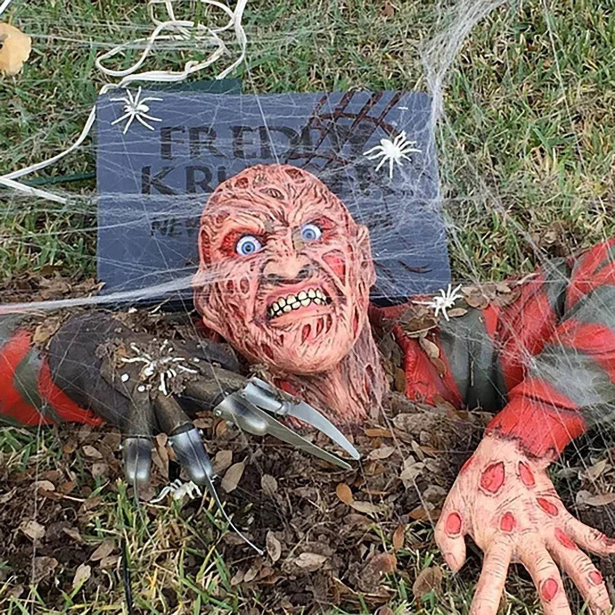 Nightmare Freddy Krueger Tomb Walker Wall Hanging Resin Crafts Halloween Horror Dolls Spooky Ambiance Party Holiday Decoration acacuss