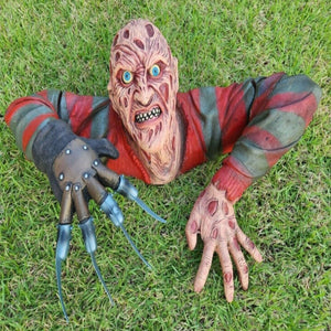 Nightmare Freddy Krueger Tomb Walker Wall Hanging Resin Crafts Halloween Horror Dolls Spooky Ambiance Party Holiday Decoration acacuss