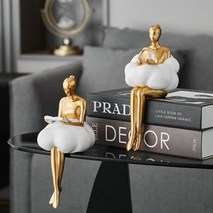Nodic Home Decorative Figurines Abstract Sculptures and Figurines Living Room Decoration and Table Accessories acacuss
