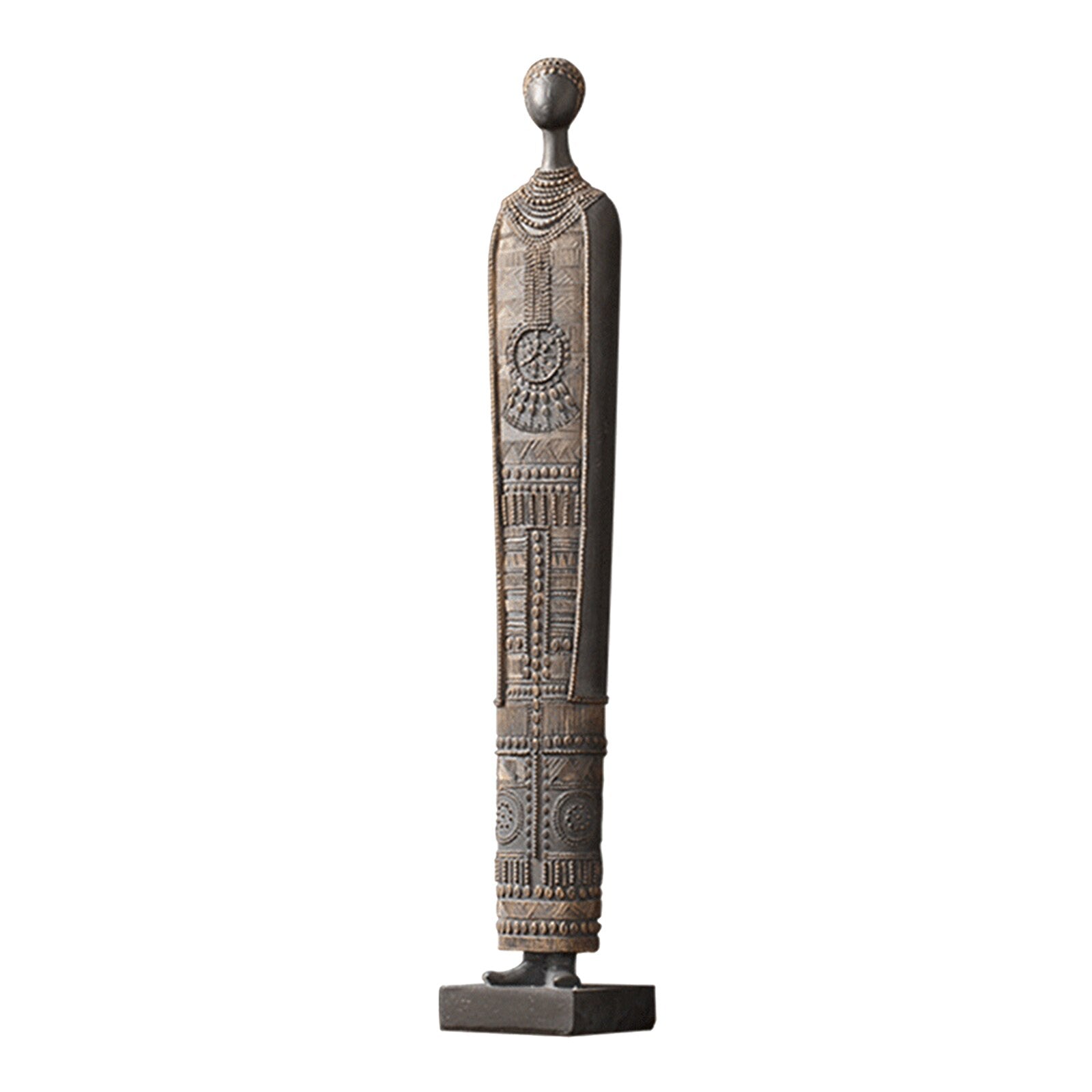 Nordic Abstract African Figures Resin Statue and Sculpture Creative Living Room TV Cabinet Art Decoration Home Decor acacuss