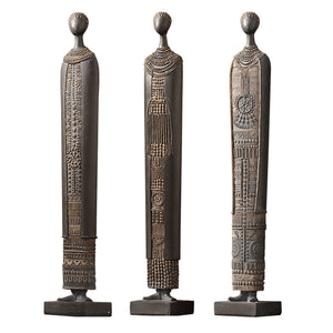 Nordic Abstract African Figures Resin Statue and Sculpture Creative Living Room TV Cabinet Art Decoration Home Decor acacuss