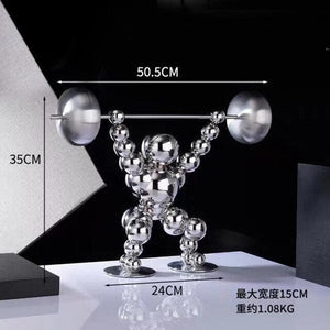 Nordic Abstract Home Decor Metal Ornaments Figurine Sports Style Statue Tabletop Decoration Figurine Nordic Style Decoration Creative Gift - ACACUSS
