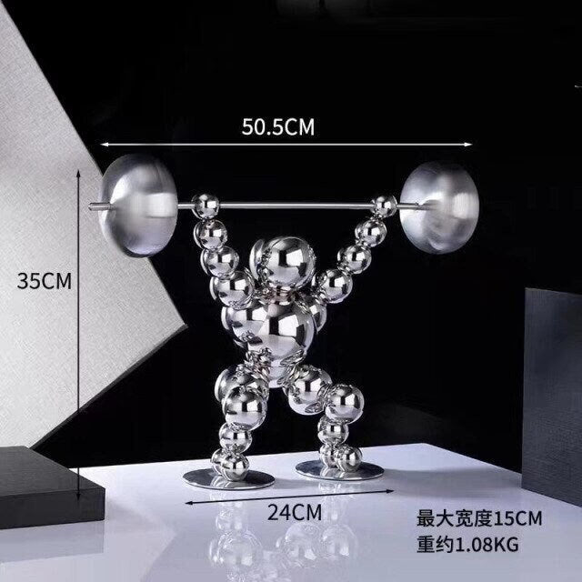 Nordic Abstract Home Decor Metal Ornaments Figurine Sports Style Statue Tabletop Decoration Figurine Nordic Style Decoration Creative Gift - ACACUSS