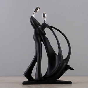 Nordic Art Dancing Couple Resin Figure Ornaments Figurines Home Decoration Accessories for Living Room Ornaments for Home Decor acacuss