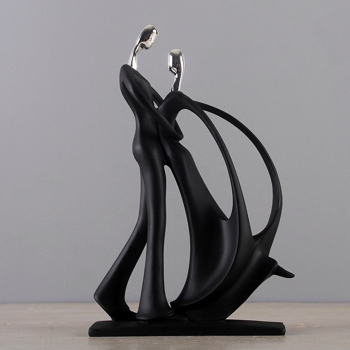 Nordic Art Dancing Couple Resin Figure Ornaments Figurines Home Decoration Accessories for Living Room Ornaments for Home Decor acacuss