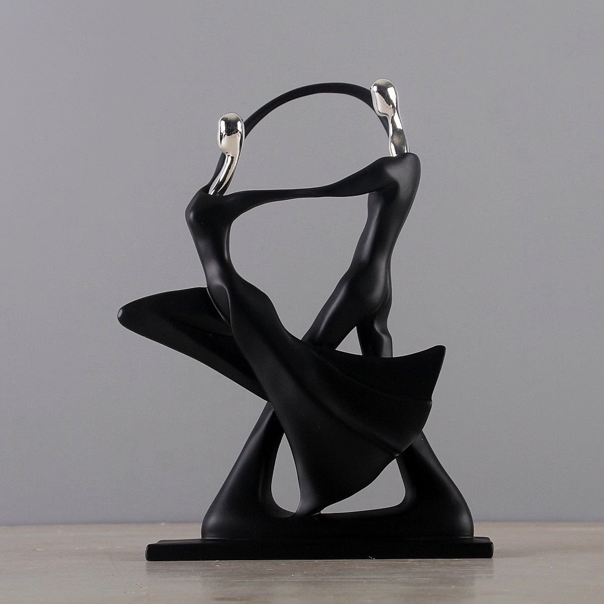 Nordic Art Dancing Couple Resin Figure Ornaments Figurines Home Decoration Accessories for Living Room Ornaments for Home Decor acacuss