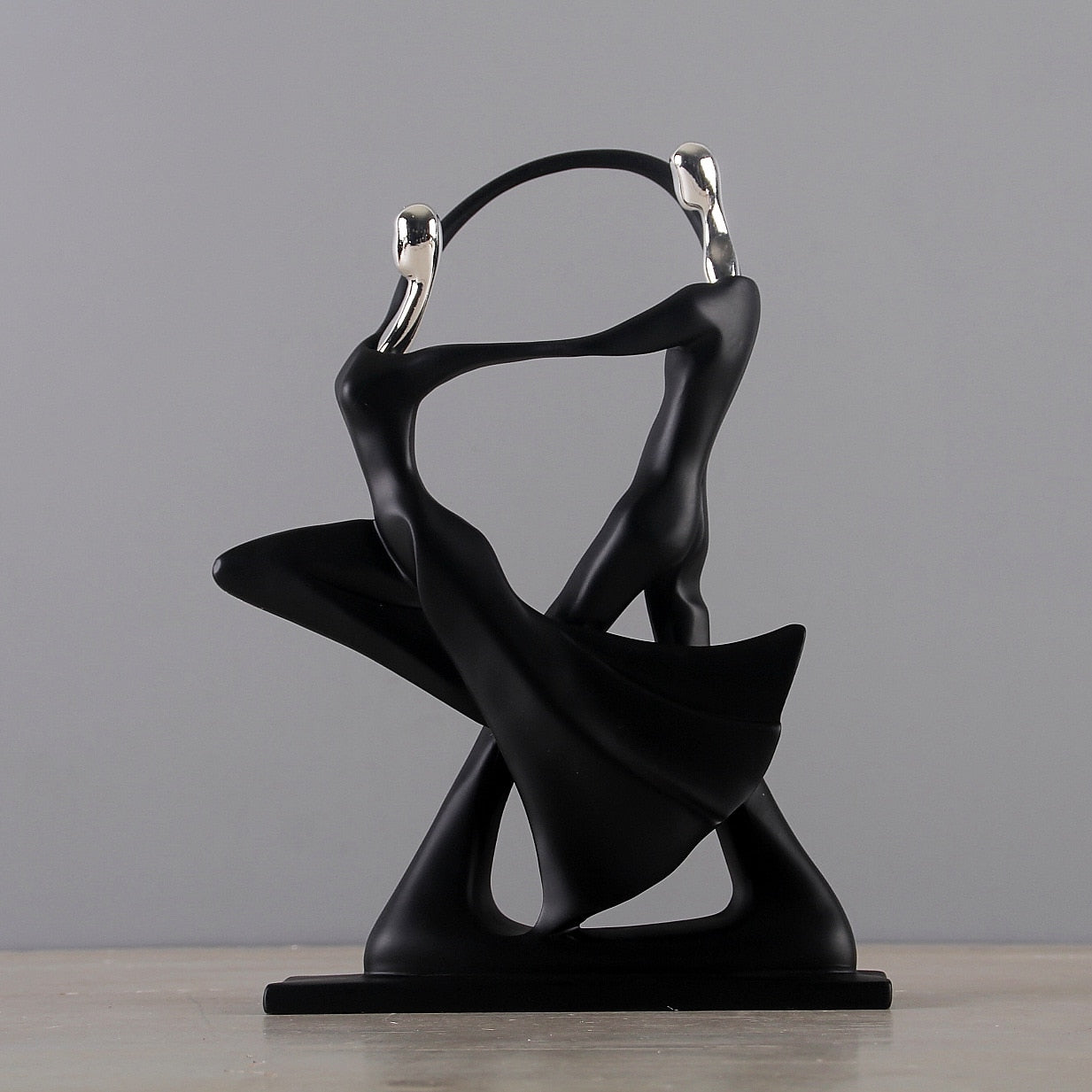 Nordic Art Dancing Couple Resin Figure Ornaments Figurines Home Decoration Accessories for Living Room Ornaments for Home Decor acacuss