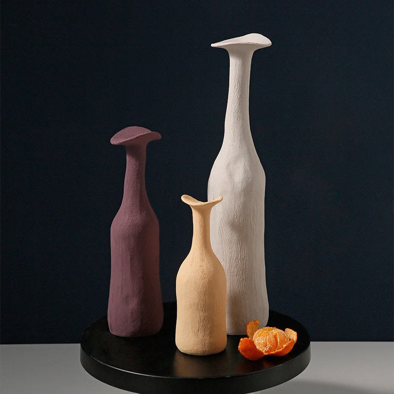 Unique Handmade Nordic Colorful vase for Bookshelf Home Decor or housewarming new home gift - ACACUSS