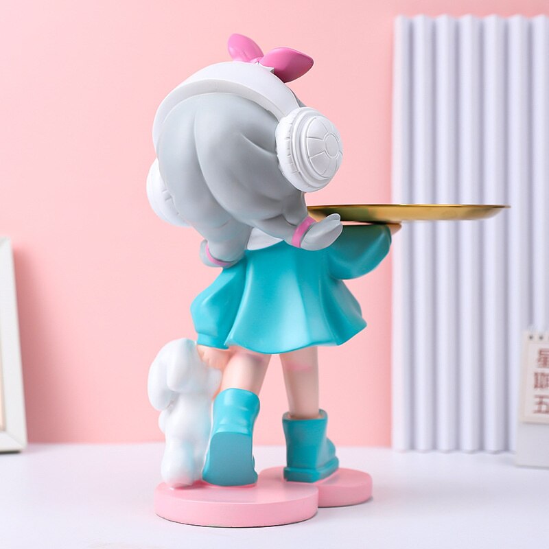 Nordic Girls Storage Statue Keys Snacks Cosmetics Storage Tray Music D –  acacuss