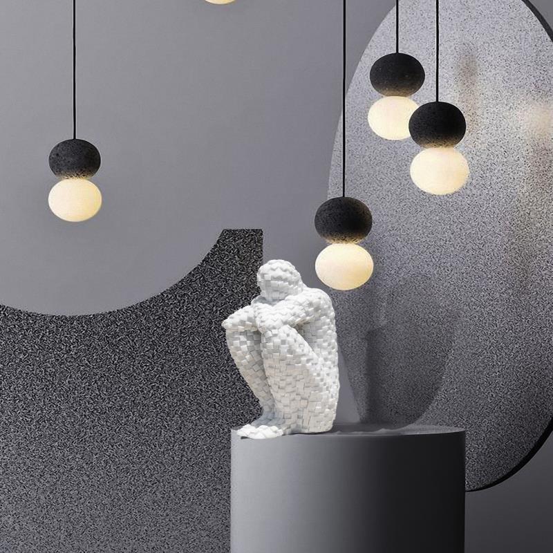 Nordic Home Decoration Resin Sculpture Bookshelf Character Statue Bookends Living Room Office Furnishings Creative Crafts acacuss