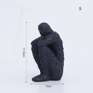 Nordic Home Decoration Resin Sculpture Bookshelf Character Statue Bookends Living Room Office Furnishings Creative Crafts acacuss