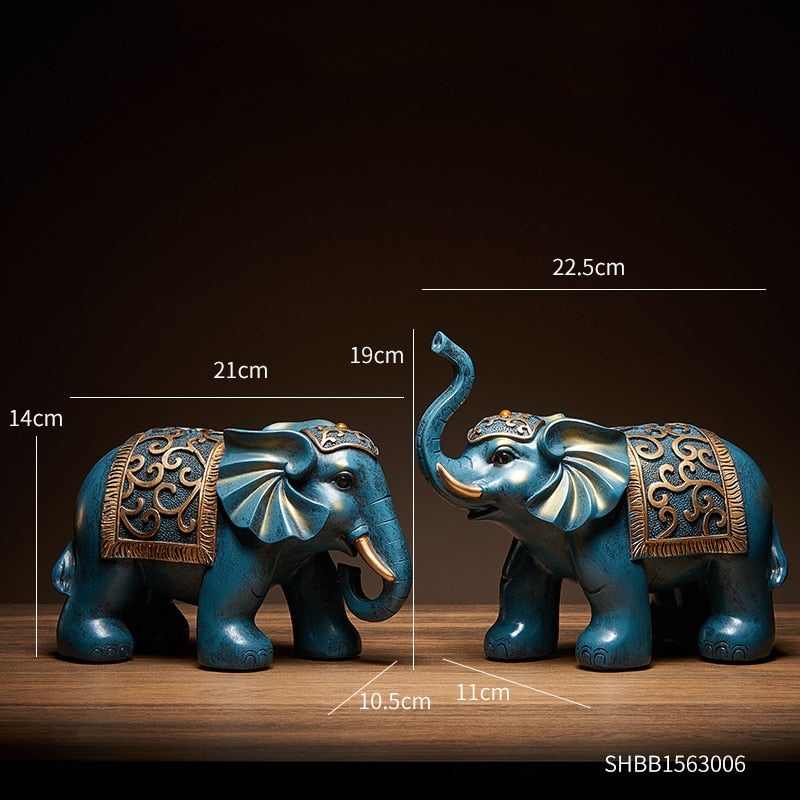 Nordic Home Luxury Decor Elephant Statue Decoration Resin Living Room Decoration Sculpture Modern Art Gold Statue Decoration acacuss