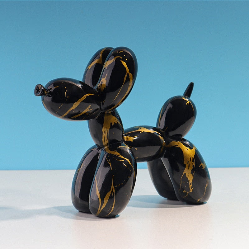 Nordic Modern Art Resin Graffiti Sculpture Balloon Dog Statue Creative Colored Craft Figurine Gift Home Office Desktop Decor acacuss