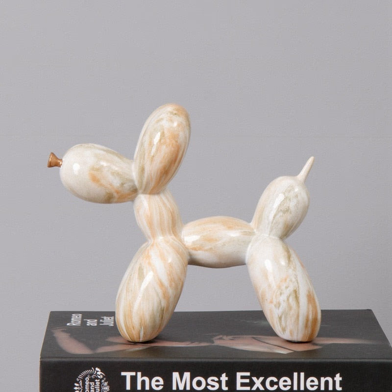 Nordic Modern Art Resin Graffiti Sculpture Balloon Dog Statue Creative Colored Craft Figurine Gift Home Office Desktop Decor acacuss