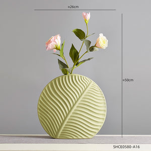 Nordic Modern Home Decor Ceramic Flower Vases Decor Living Room Interior Tabletop Vase Creative Arts Accessories Decorative acacuss