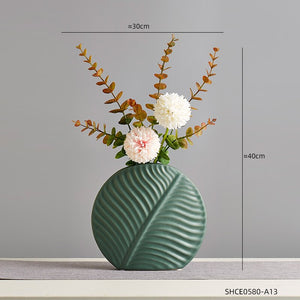 Nordic Modern Home Decor Ceramic Flower Vases Decor Living Room Interior Tabletop Vase Creative Arts Accessories Decorative acacuss