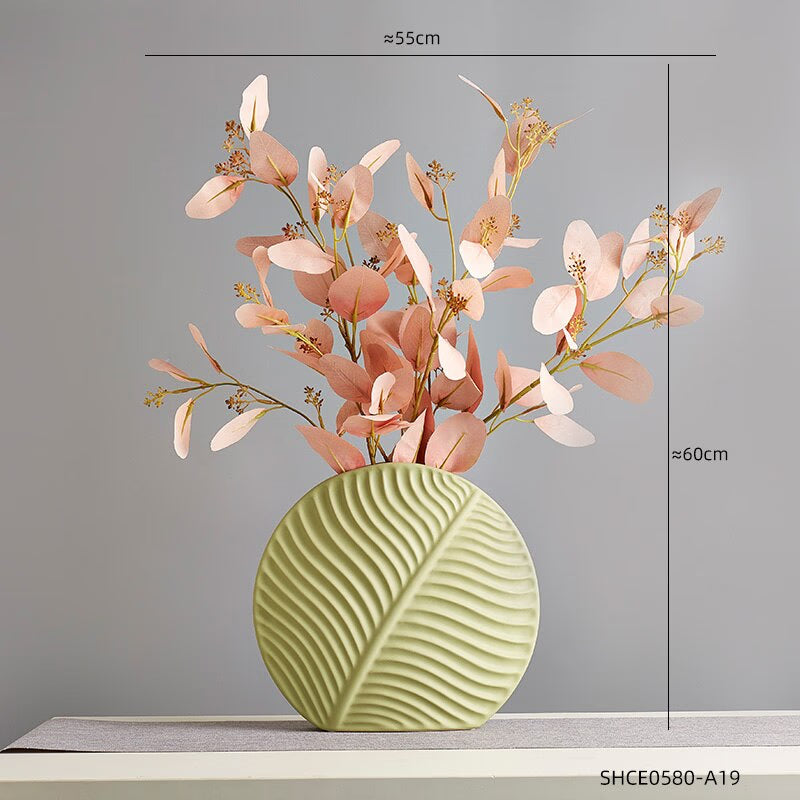 Nordic Modern Home Decor Ceramic Flower Vases Decor Living Room Interior Tabletop Vase Creative Arts Accessories Decorative acacuss