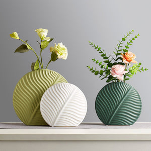 Nordic Modern Home Decor Ceramic Flower Vases Decor Living Room Interior Tabletop Vase Creative Arts Accessories Decorative acacuss