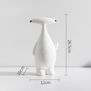 Nordic Modern Minimalist Creative Abstract Character Sculpture Cartoon Alien Resin Crafts Home Living Room Bedroom Decoration acacuss