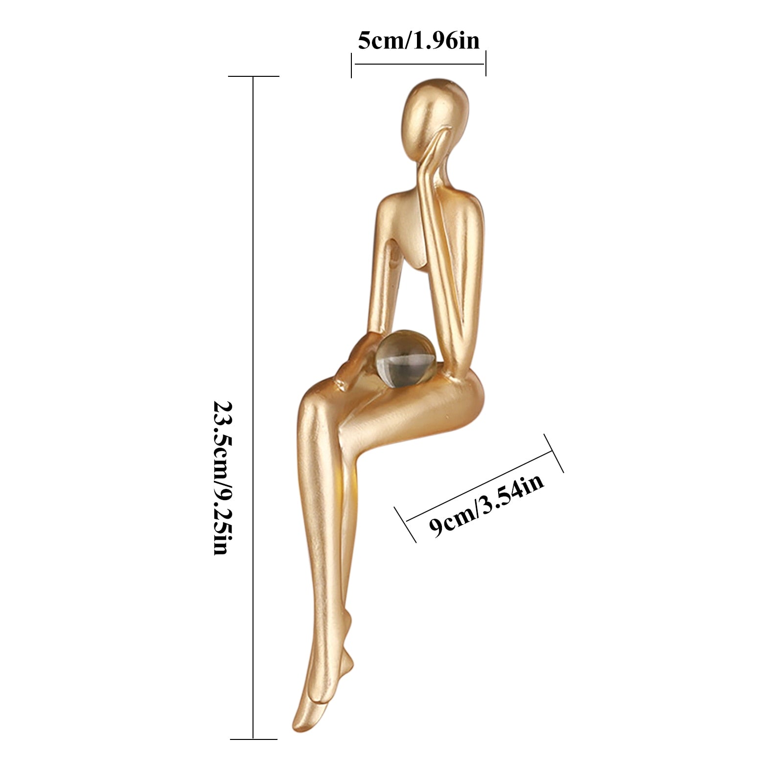 Nordic Modern Reading Woman Statue Resin Abstract Thinker Desktop Sculptures Home Room Bedroom Figurine Ornaments Decoration acacuss
