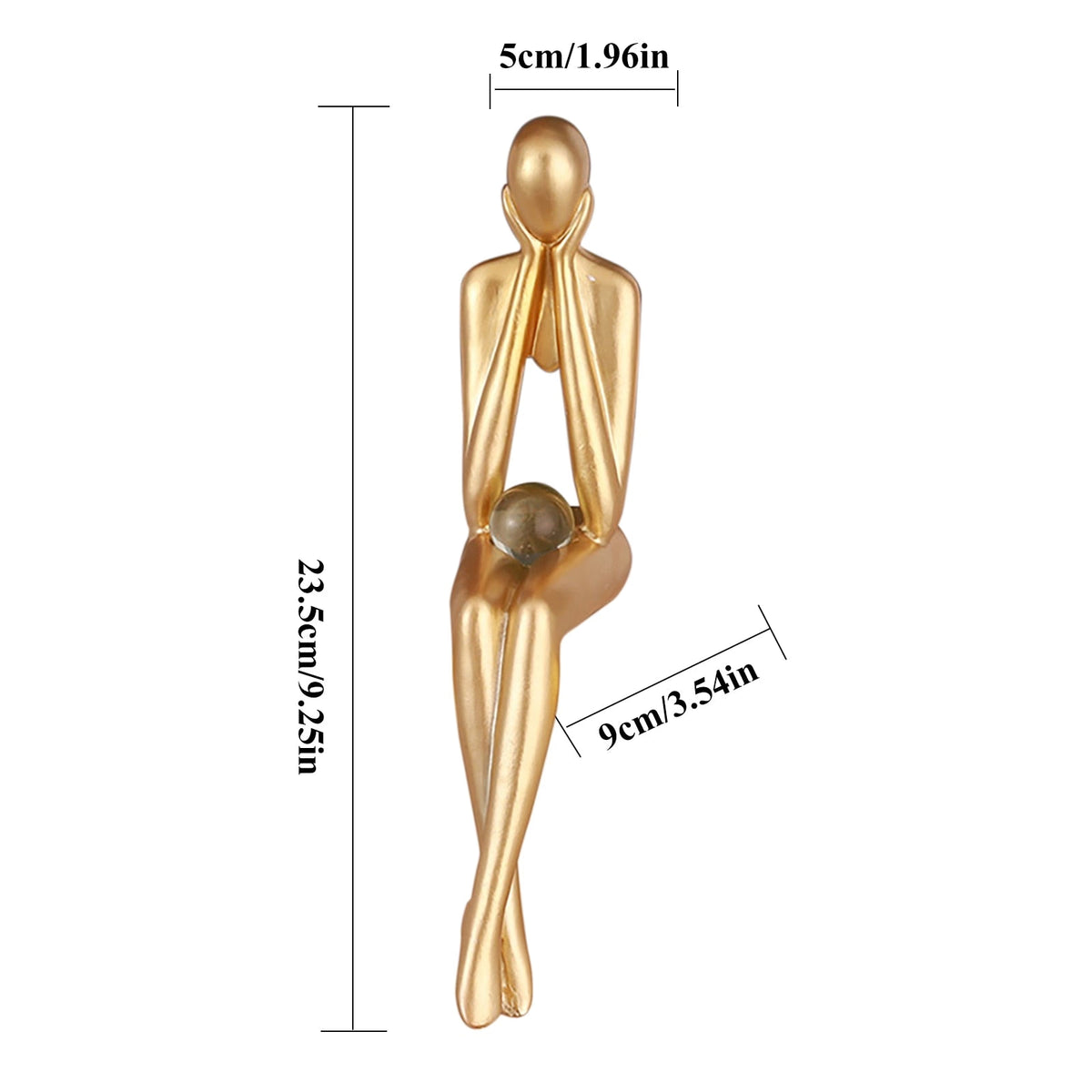 Nordic Modern Reading Woman Statue Resin Abstract Thinker Desktop Sculptures Home Room Bedroom Figurine Ornaments Decoration acacuss