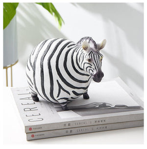 Nordic Resin Zebra Artifact Couple Brindle Horse Figurines Abstract Ornament Home Study Decor Pieces Children's Room Decoration acacuss