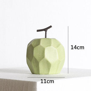 Nordic Sculpture Figurines for Interior Desk Accessories Home Living Room Decoration Apple Pear Ceramic Unique Fruit Ornaments acacuss