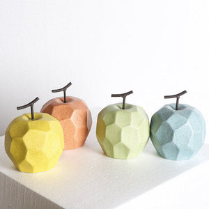 Nordic Sculpture Figurines for Interior Desk Accessories Home Living Room Decoration Apple Pear Ceramic Unique Fruit Ornaments acacuss