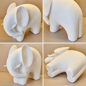 Nordic Style Elephant Statue Resin Ornaments Home Decor Crafts Statue Office Desk Figurines Decoration Bookcase Sculpture Gift acacuss
